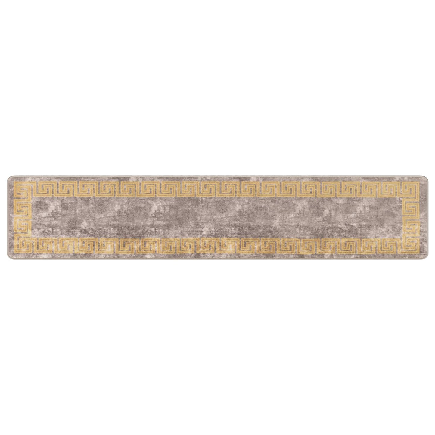 Rug Runner MARSA Grey 50 x 250 cm Polyester and PVC