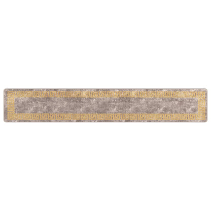Rug Runner MARSA Grey 50 x 300 cm Polyester and PVC