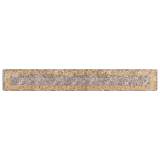 Rug Runner MARSA Grey 50 x 350 cm Polyester and PVC
