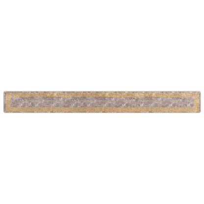 Rug Runner MARSA Grey 50 x 450 cm Polyester and PVC