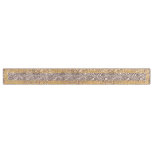 Rug Runner MARSA Grey 50 x 450 cm Polyester and PVC