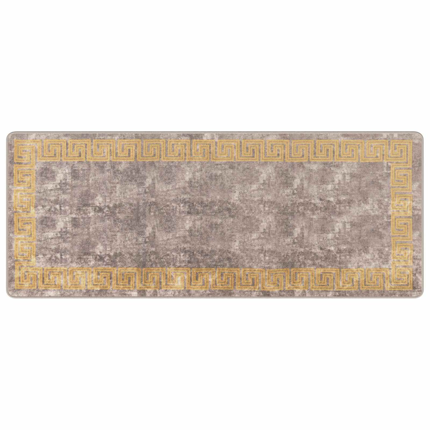 Rug Runner MARSA Grey 80 x 200 cm Polyester and PVC