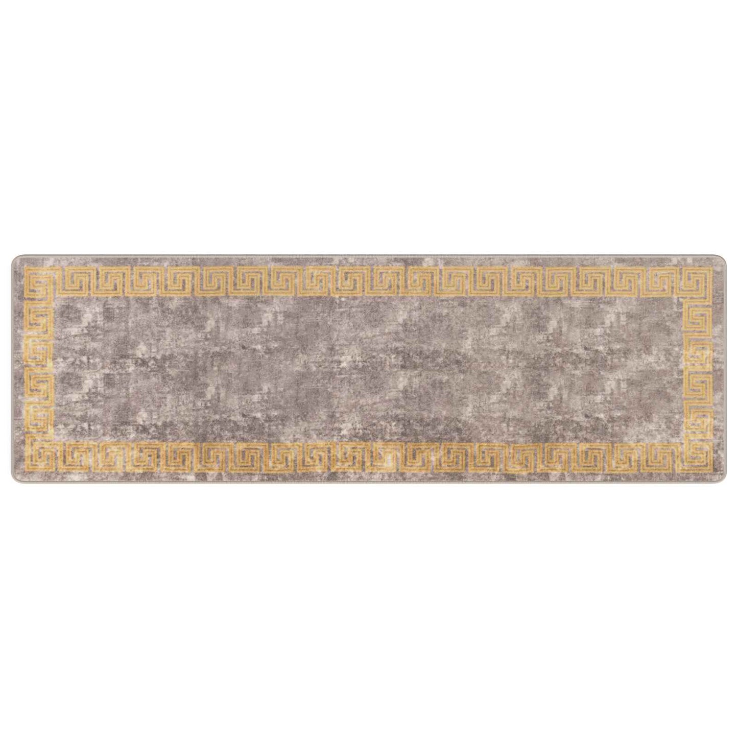 Rug Runner MARSA Grey 80 x 250 cm Polyester and PVC