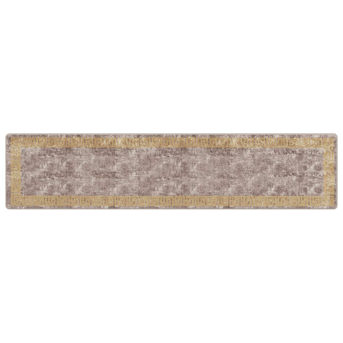 Rug Runner MARSA Grey 80 x 350 cm Polyester and PVC