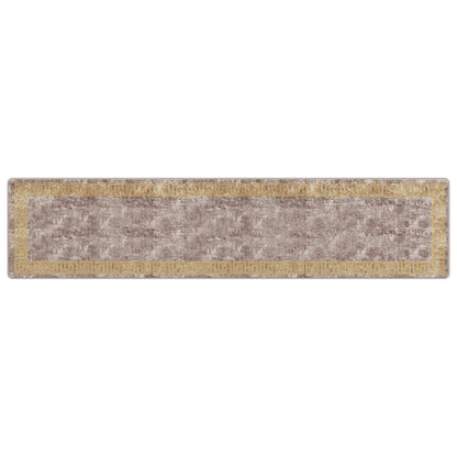 Rug Runner MARSA Grey 80 x 350 cm Polyester and PVC