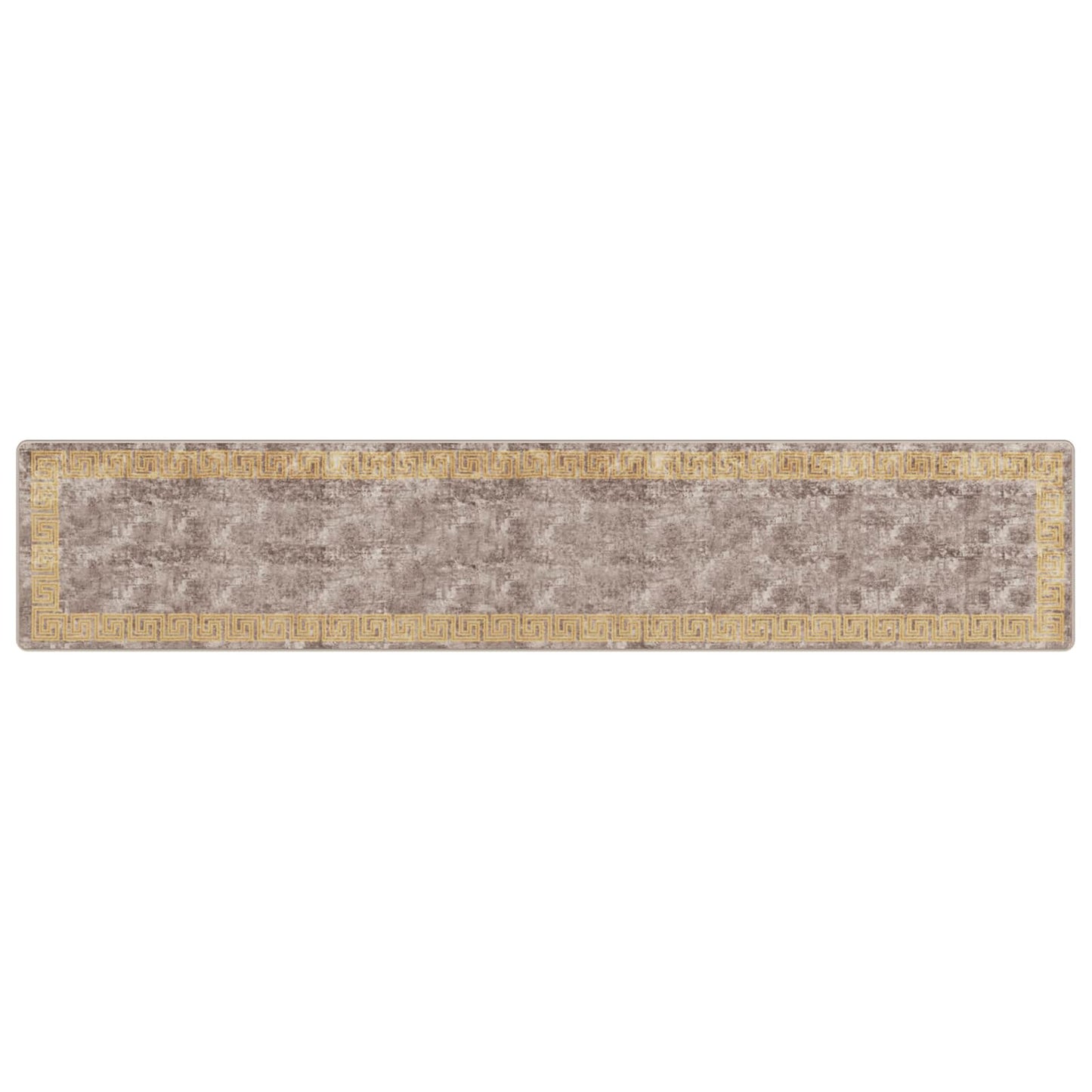 Rug Runner MARSA Grey 80 x 400 cm Polyester and PVC