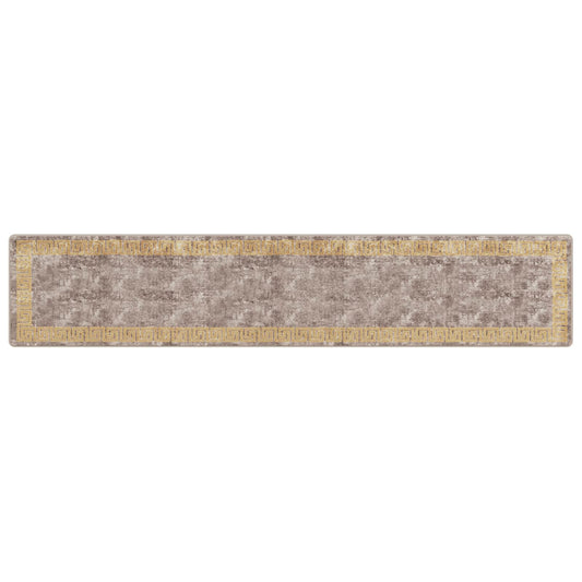 Rug Runner MARSA Grey 80 x 400 cm Polyester and PVC