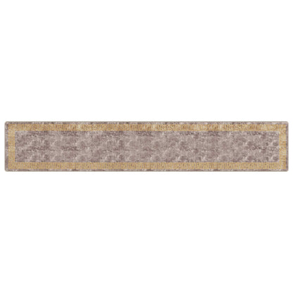 Rug Runner MARSA Grey 80 x 450 cm Polyester and PVC