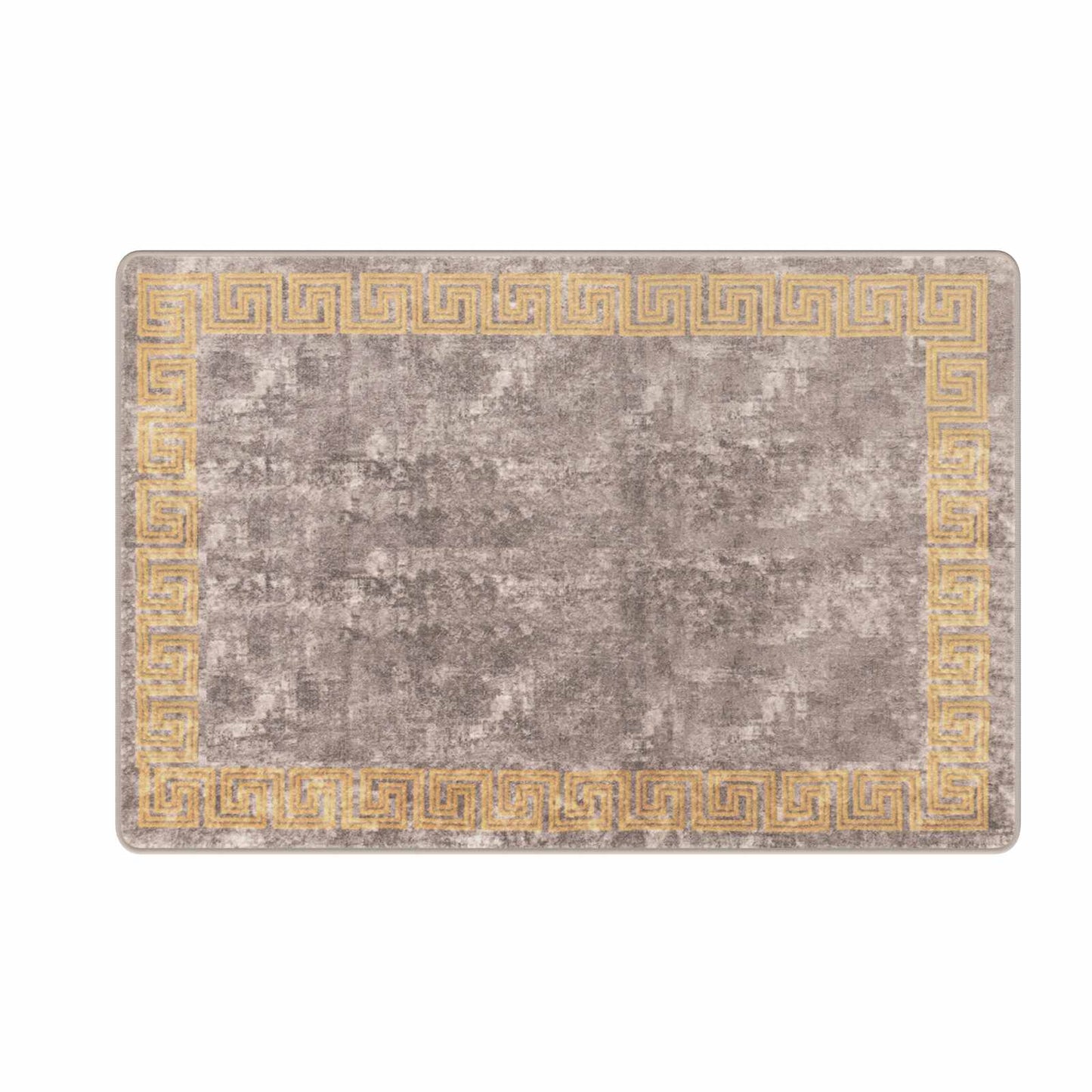 Rug Runner MARSA Grey 100 x 150 cm Polyester and PVC