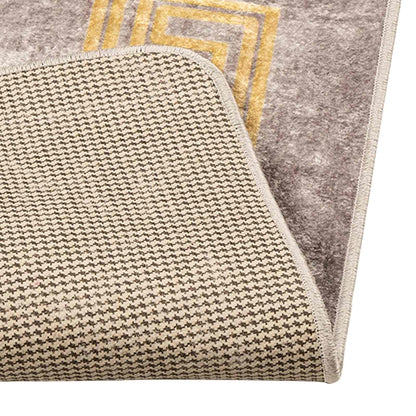 Rug Runner MARSA Grey 100 x 350 cm Polyester and PVC