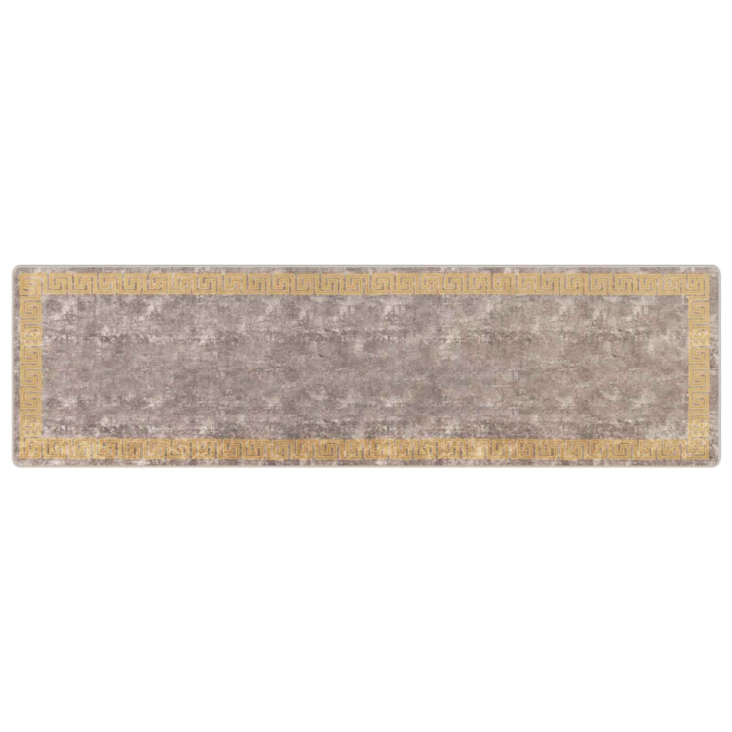 Rug Runner MARSA Grey 100 x 350 cm Polyester and PVC