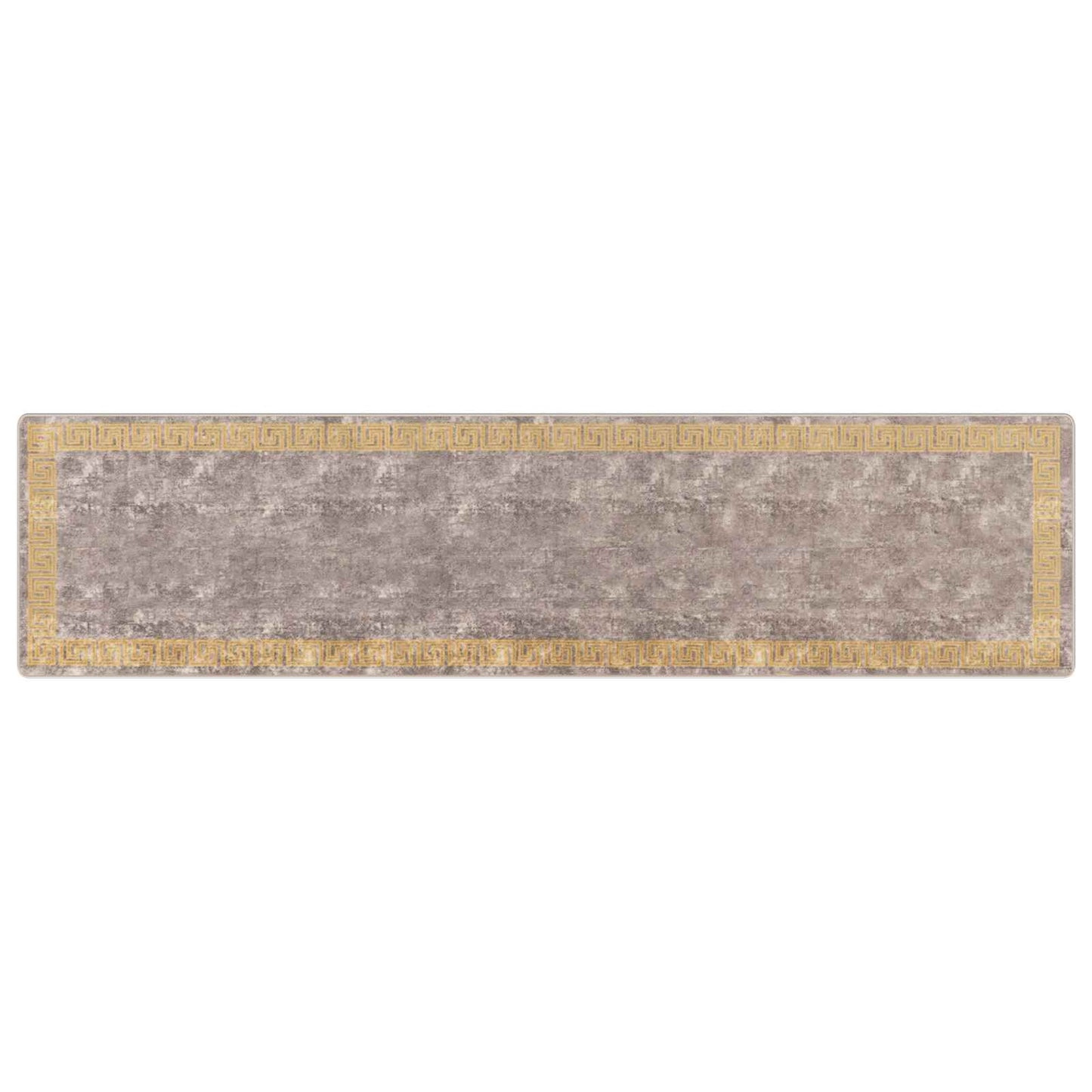 Rug Runner MARSA Grey 100 x 400 cm Polyester and PVC