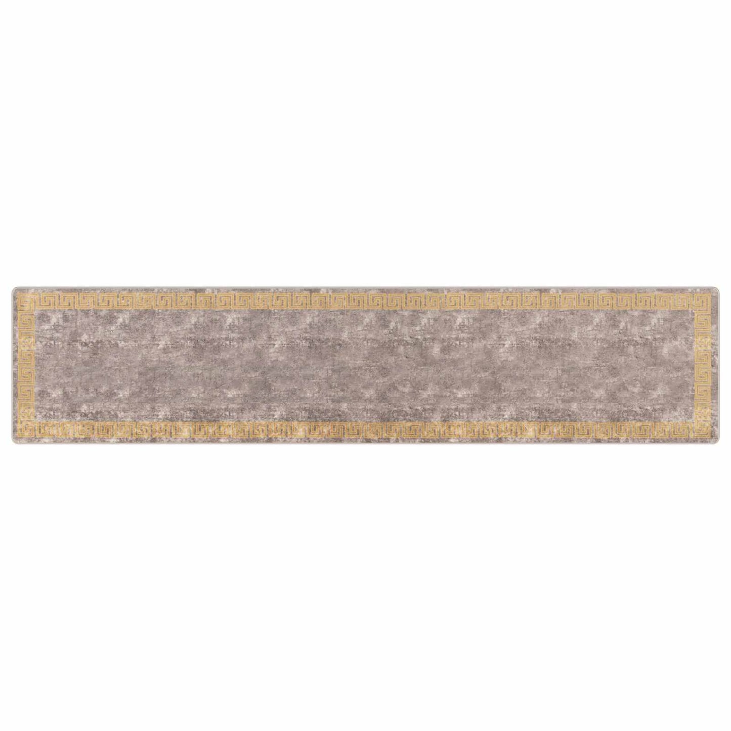 Rug Runner MARSA Grey 100 x 450 cm Polyester and PVC