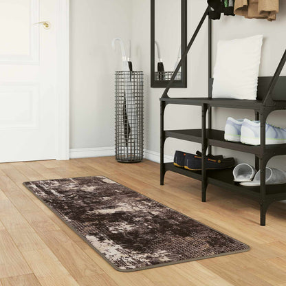 Rug Runner MARSA Black 50 x 150 cm Polyester and PVC