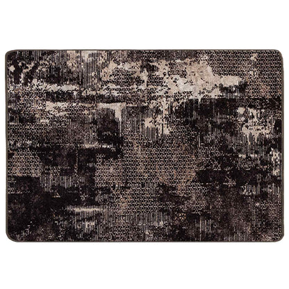Rug Runner MARSA Black 100 x 150 cm Polyester and PVC