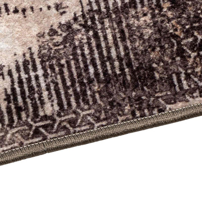 Rug Runner MARSA Black 100 x 300 cm Polyester and PVC