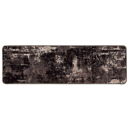 Rug Runner MARSA Black 100 x 300 cm Polyester and PVC