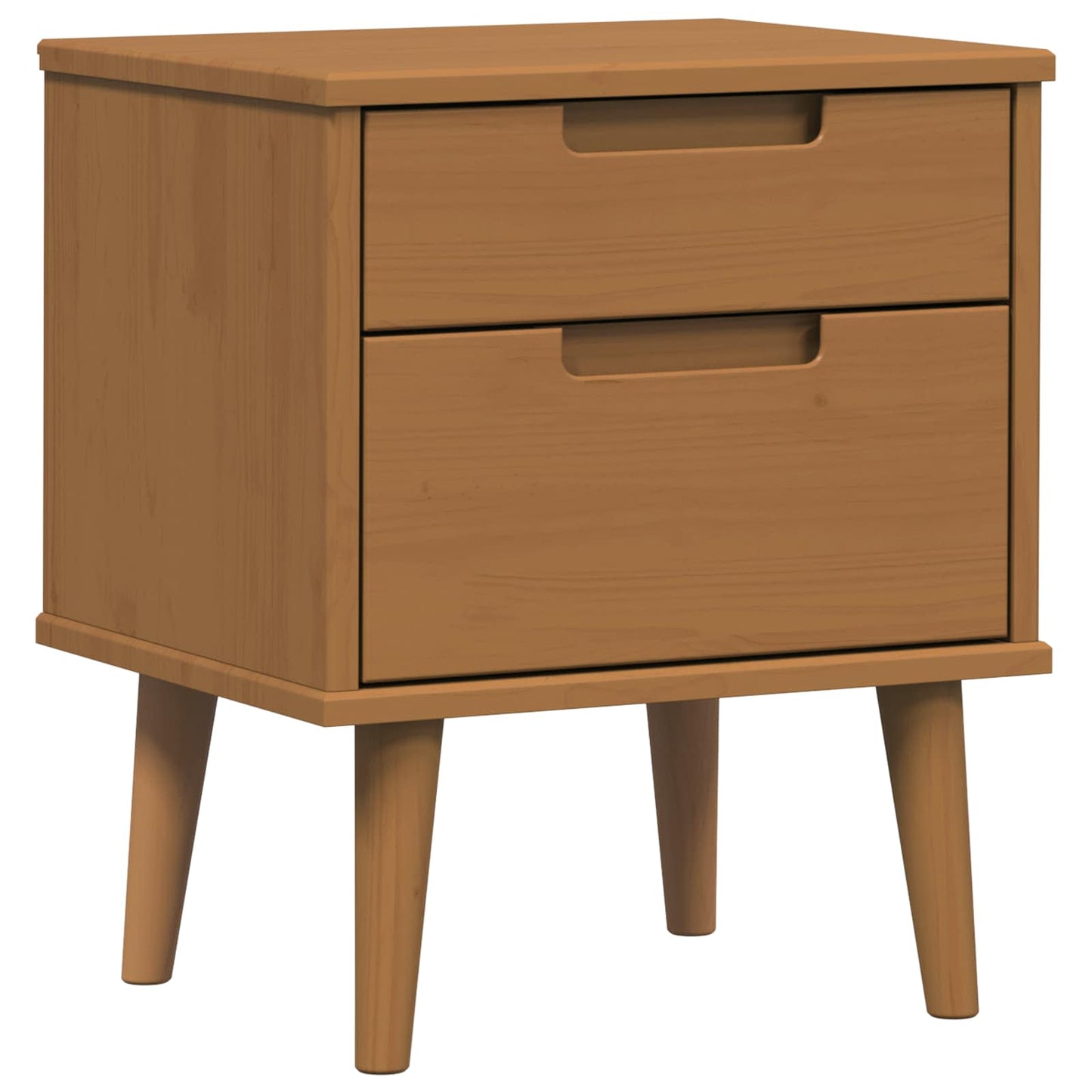 Bedside Cabinet Caramel 40 x 35 x 48 cm Solid Pine Wood
