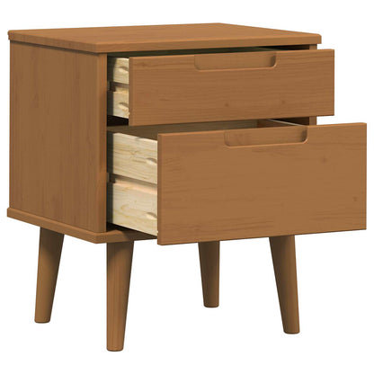 Bedside Cabinet Caramel 40 x 35 x 48 cm Solid Pine Wood