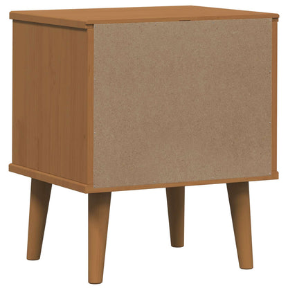 Bedside Cabinet Caramel 40 x 35 x 48 cm Solid Pine Wood