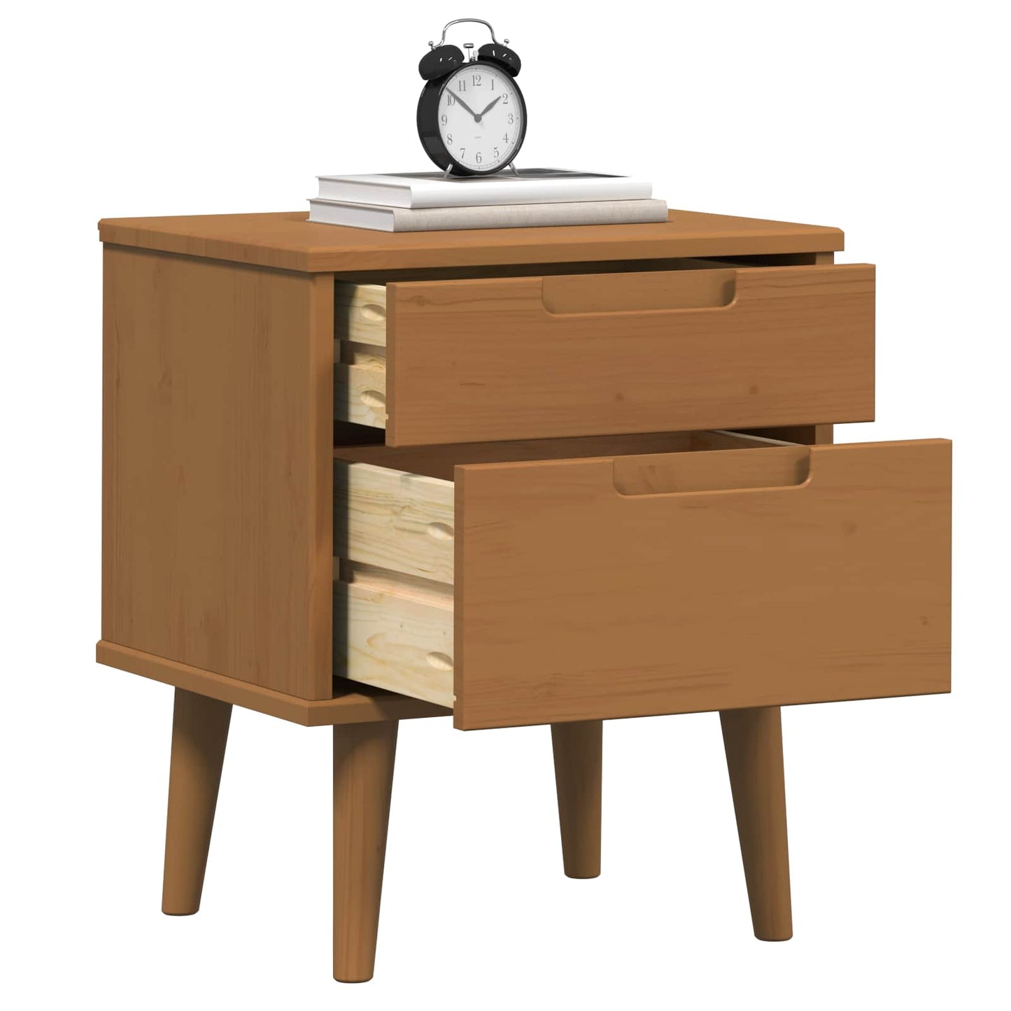 Bedside Cabinet Caramel 40 x 35 x 48 cm Solid Pine Wood
