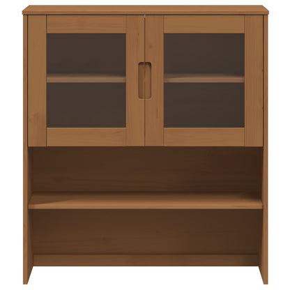 Hutch MOLDE Caramel 90 x 35 x 100 cm Solid Pine Wood