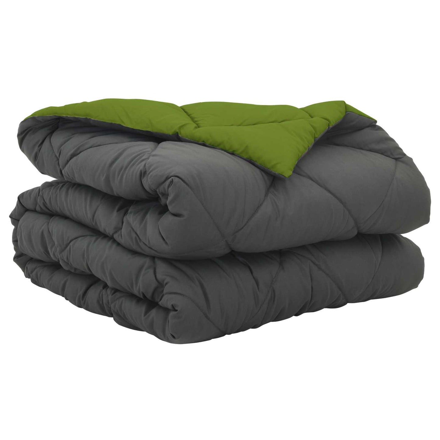 Summer Duvet Green and Anthracite 200 x 155 cm Microfiber