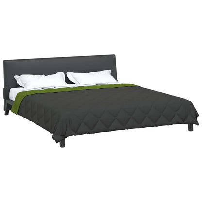 Summer Duvet Green and Anthracite 240 x 200 cm Microfiber
