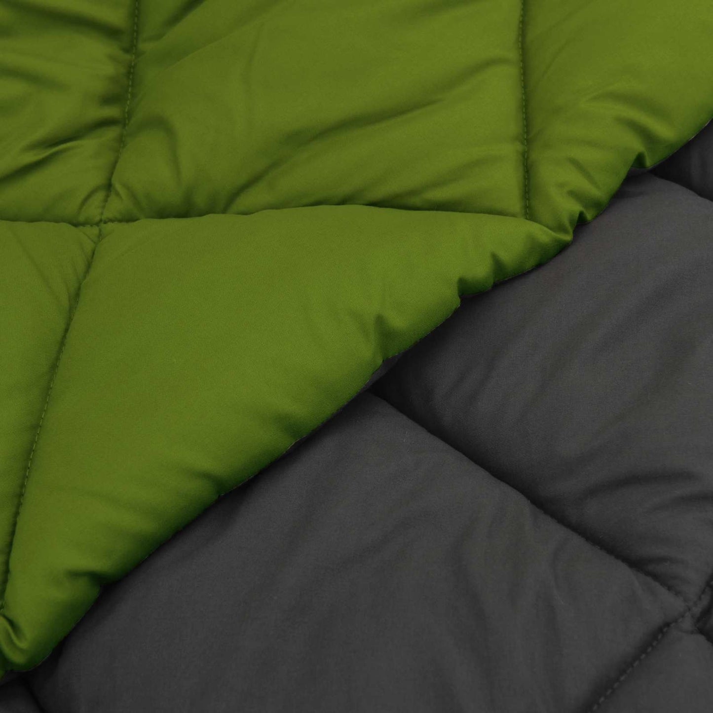 Summer Duvet Green and Anthracite 220 x 135 cm Microfiber