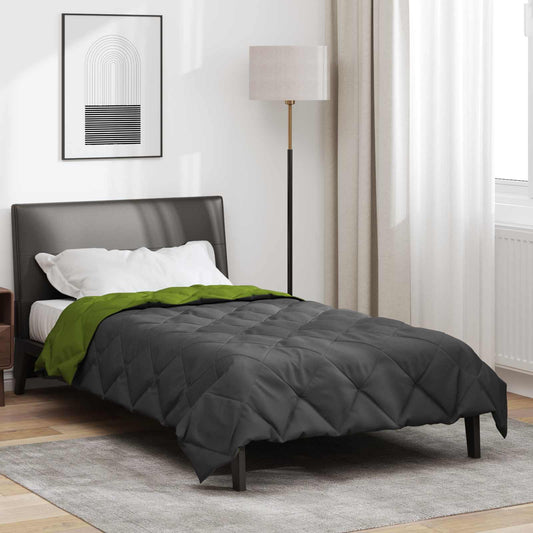 Summer Duvet 220 x 135 cm Summer 200 gsm Green and Anthracite