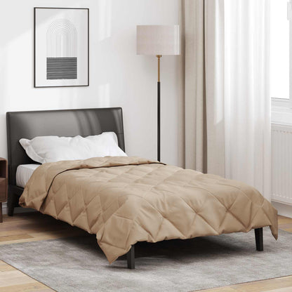 Summer Duvet Taupe 200 x 155 cm Microfiber