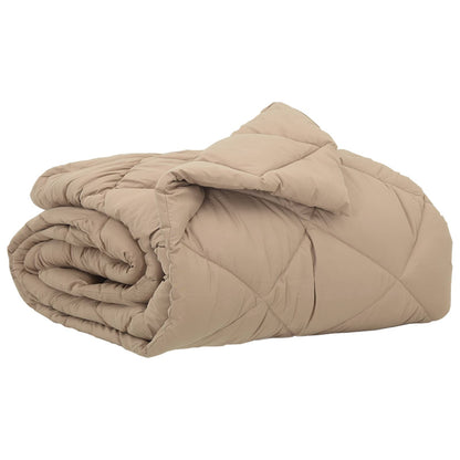 Summer Duvet Taupe 220 x 135 cm Microfiber