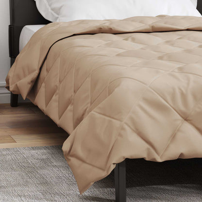 Summer Duvet Taupe 220 x 155 cm Microfiber