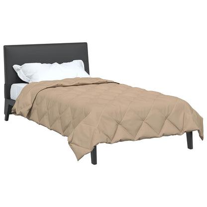 Summer Duvet Taupe 220 x 155 cm Microfiber