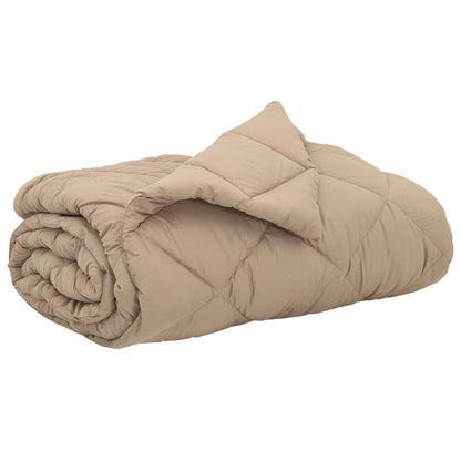 Summer Duvet Taupe 220 x 200 cm Microfiber
