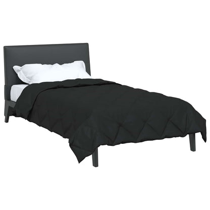Summer Duvet Black 220 x 135 cm Microfiber