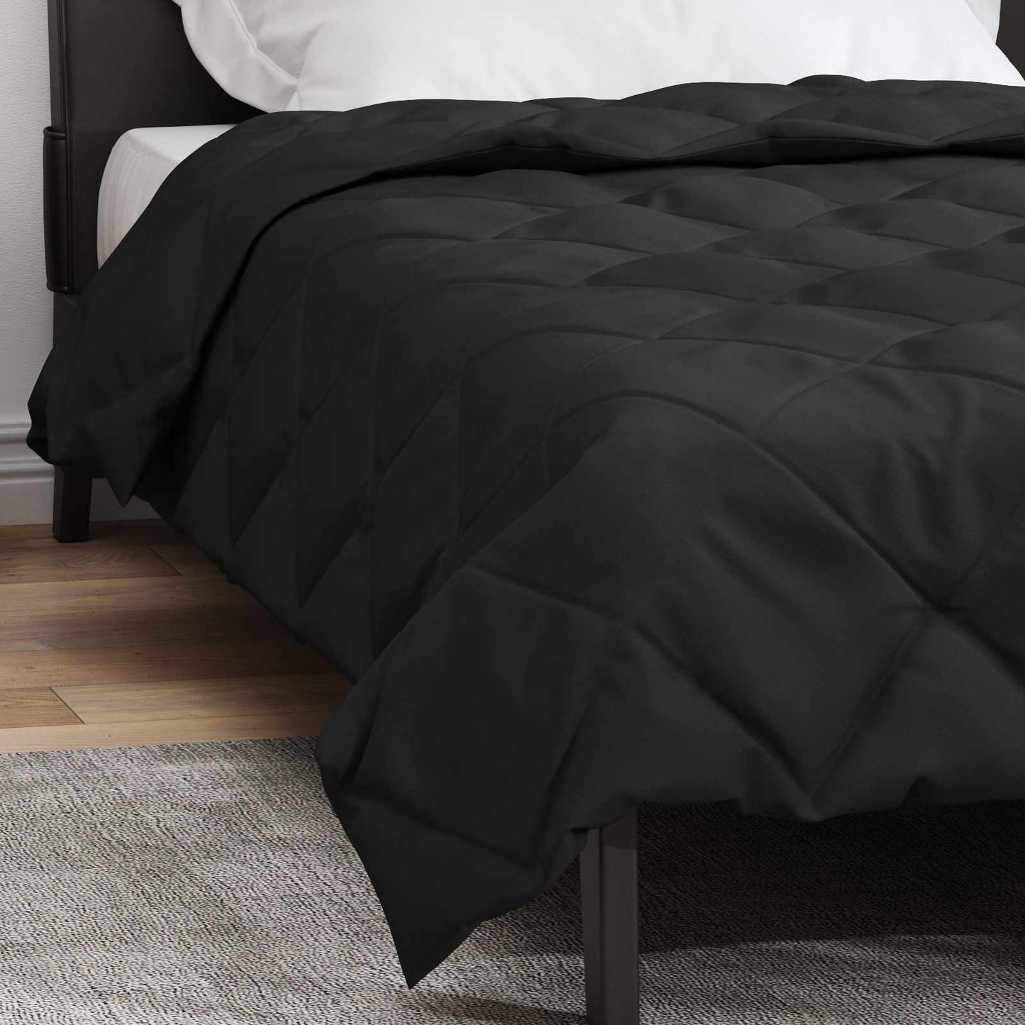Summer Duvet Black 220 x 140 cm Microfiber