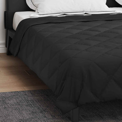 Summer Duvet Black 220 x 200 cm Microfiber