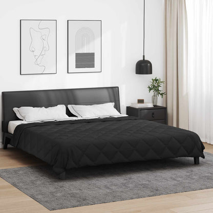 Summer Duvet Black 220 x 240 cm Microfiber