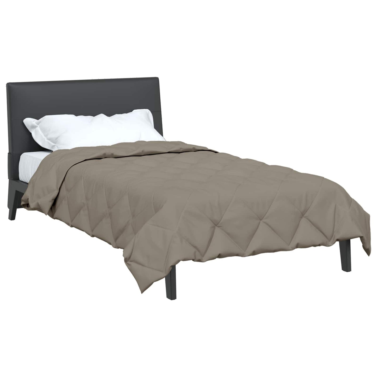 Summer Duvet Light Grey 200 x 155 cm Microfiber
