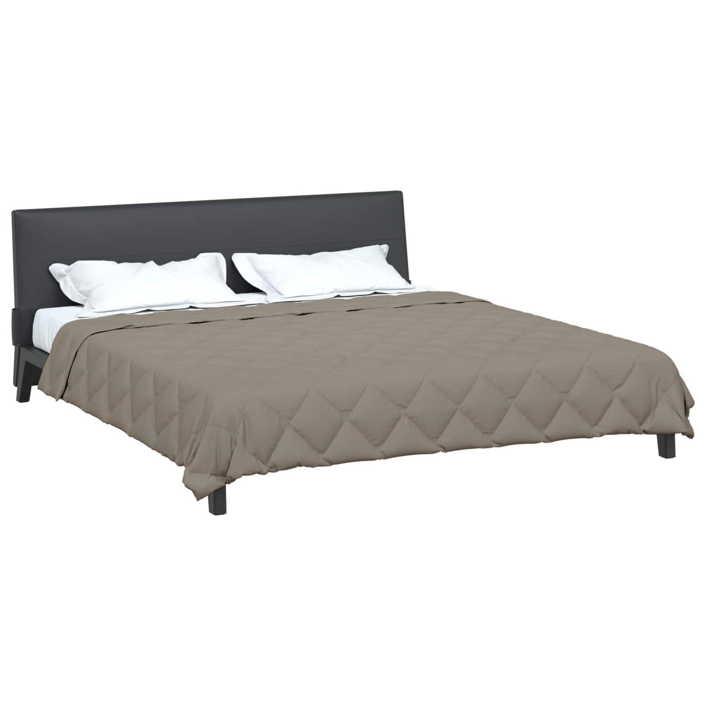Summer Duvet Light Grey 200 x 200 cm Microfiber