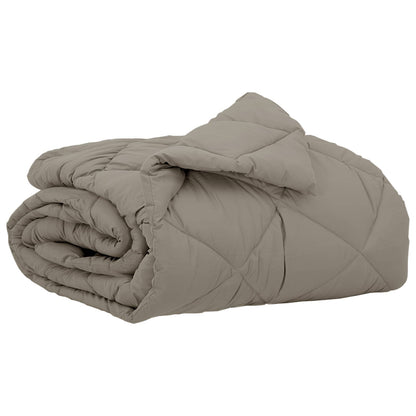 Summer Duvet Light Grey 220 x 135 cm Microfiber