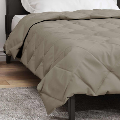 Summer Duvet Light Grey 220 x 140 cm Microfiber