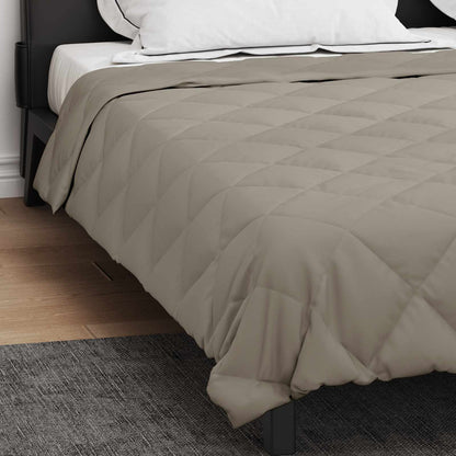 Summer Duvet Light Grey 220 x 240 cm Microfiber