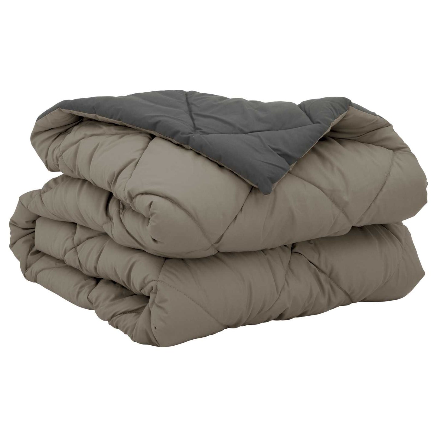 Summer Duvet Light Grey and Anthracite 220 x 135 cm Microfiber