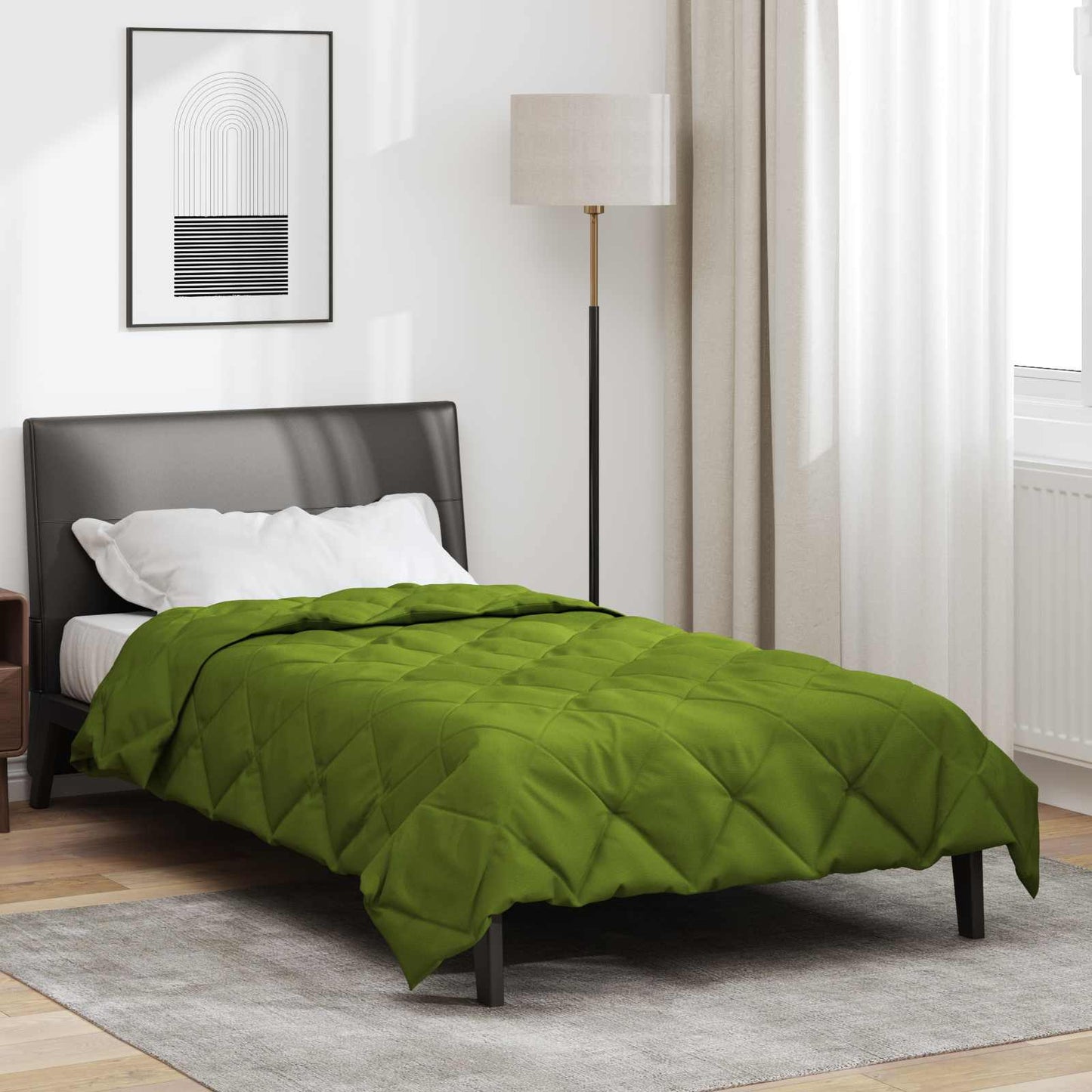 Full Year Duvet Green 135 x 220 cm Microfiber
