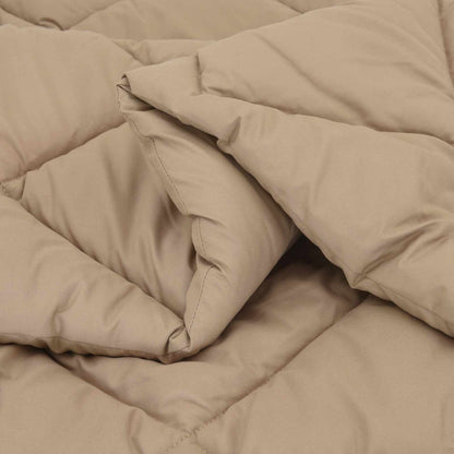 Full Year Duvet Taupe 200 x 240 cm Microfiber