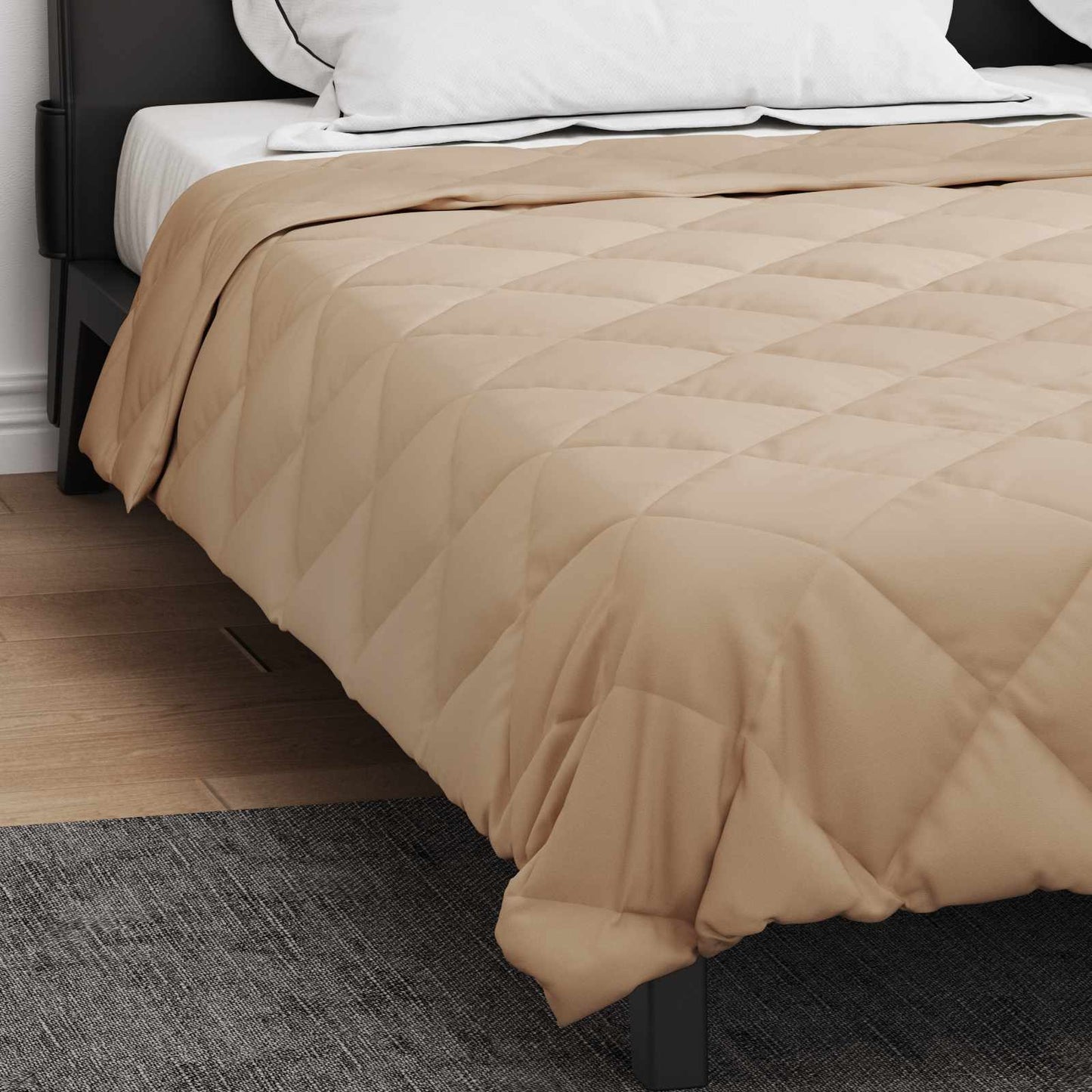 Full Year Duvet Taupe 200 x 240 cm Microfiber