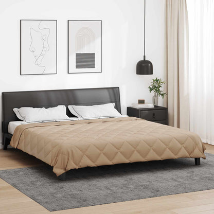 Full Year Duvet Taupe 220 x 240 cm Microfiber