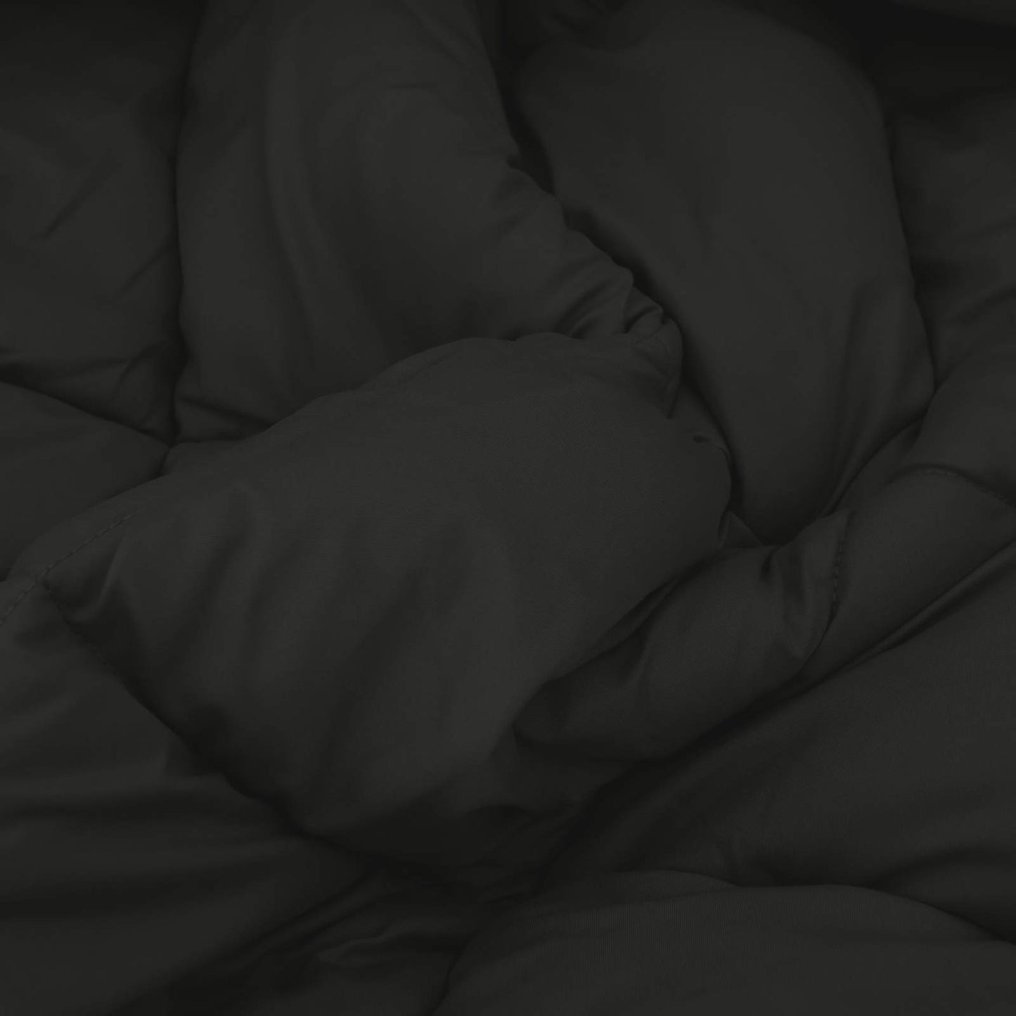 Full Year Duvet Black and Anthracite 135 x 220 cm Microfiber